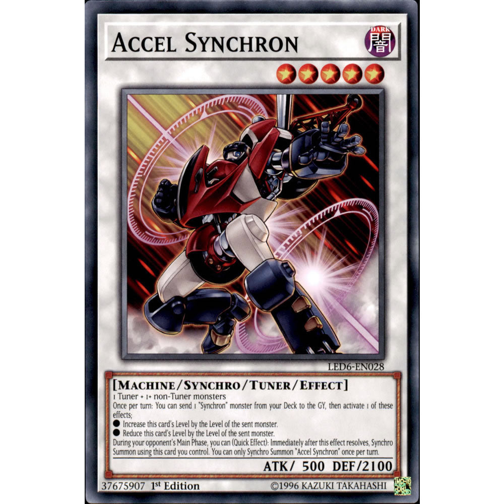 Accel Synchron LED6-EN028 Yu-Gi-Oh! Card from the Legendary Duelists: Magical Hero Set