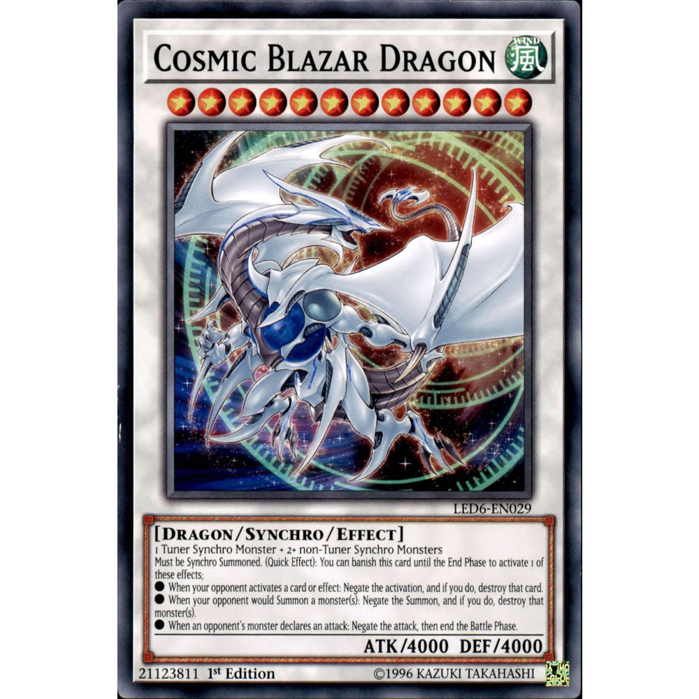 Cosmic Blazar Dragon LED6-EN029 Yu-Gi-Oh! Card from the Legendary Duelists: Magical Hero Set