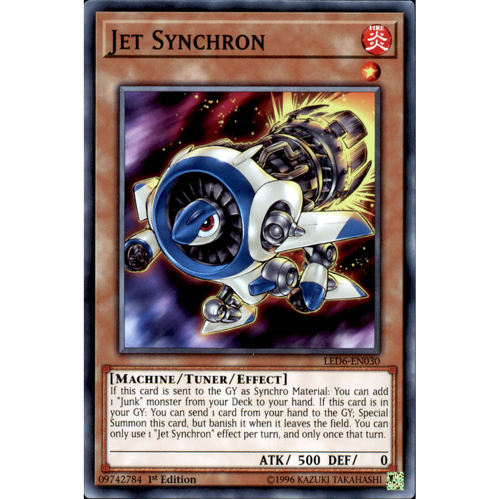 Jet Synchron LED6-EN030 Yu-Gi-Oh! Card from the Legendary Duelists: Magical Hero Set