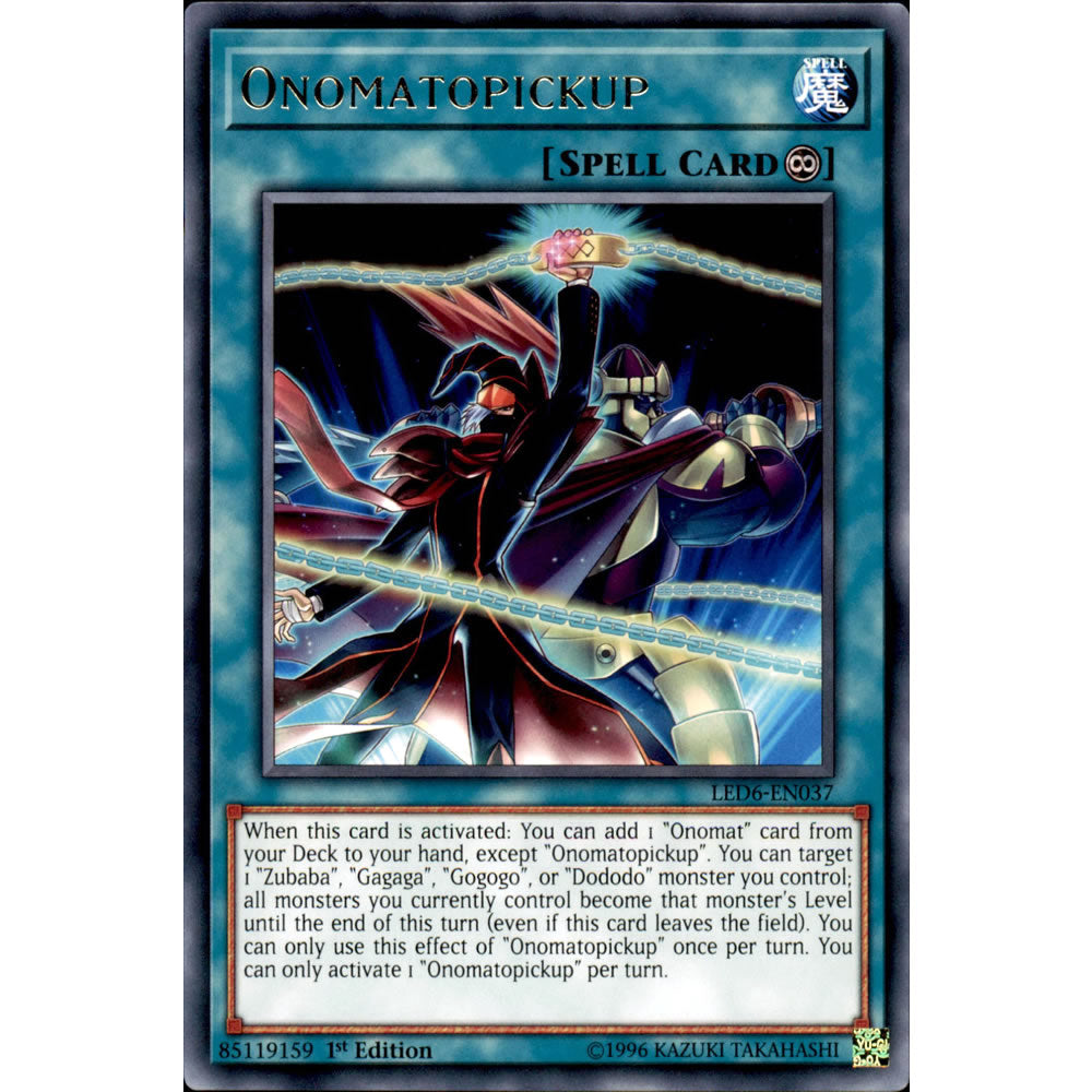 Onomatopickup LED6-EN037 Yu-Gi-Oh! Card from the Legendary Duelists: Magical Hero Set