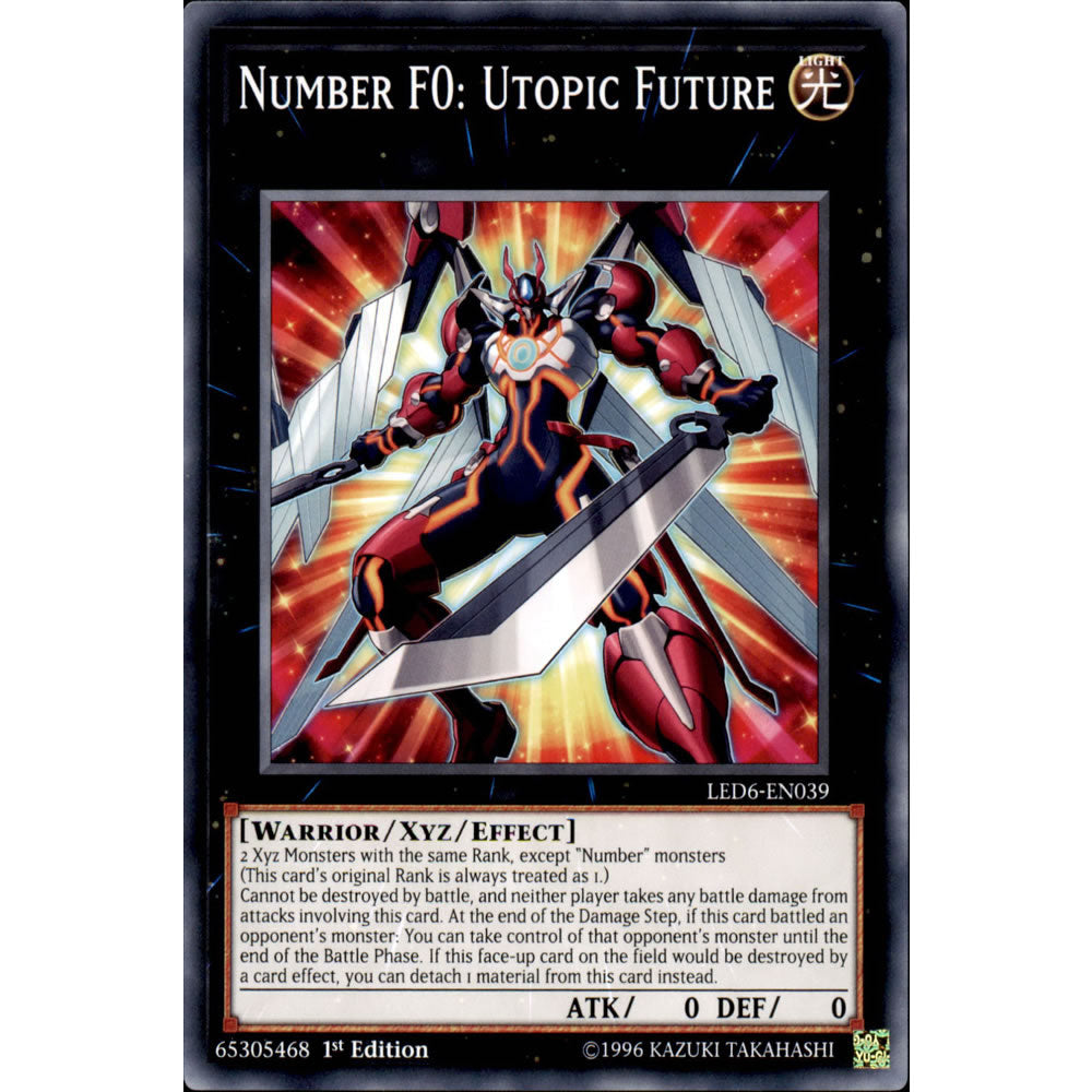 Number F0: Utopic Future LED6-EN039 Yu-Gi-Oh! Card from the Legendary Duelists: Magical Hero Set