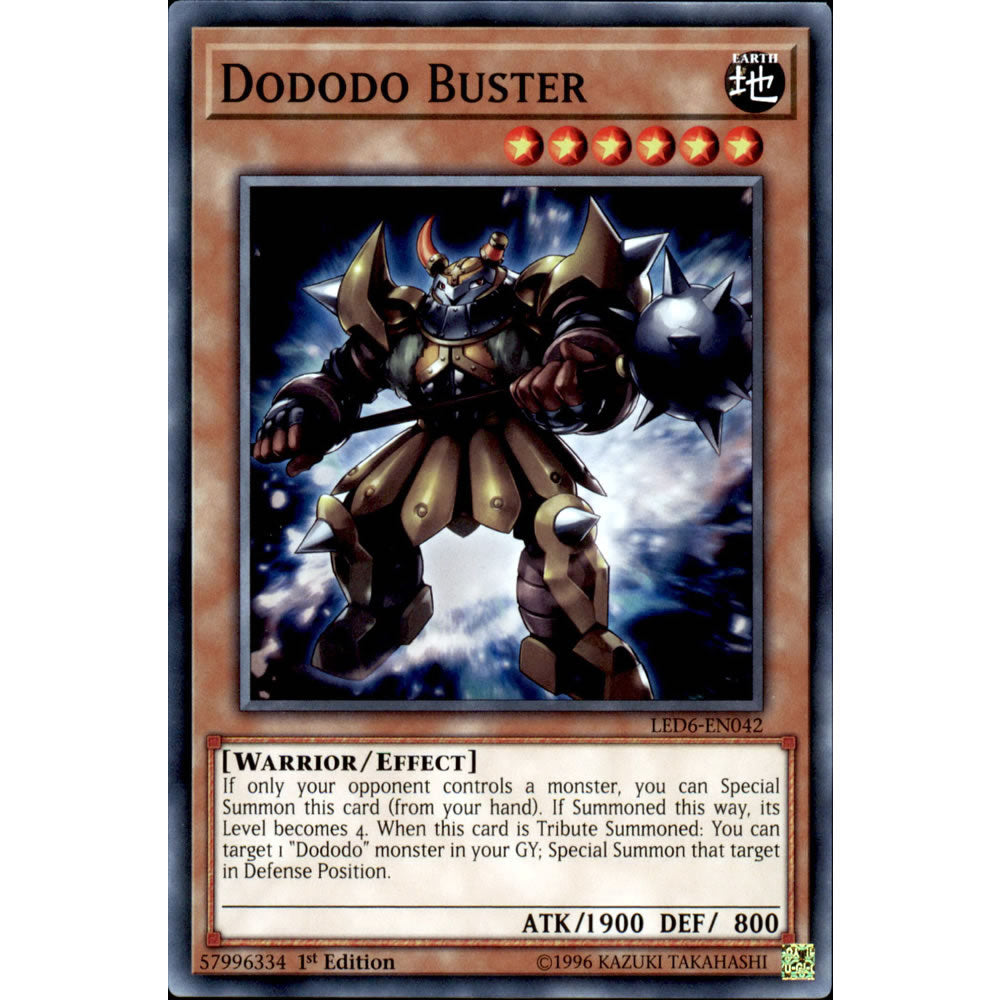 Dododo Buster LED6-EN042 Yu-Gi-Oh! Card from the Legendary Duelists: Magical Hero Set