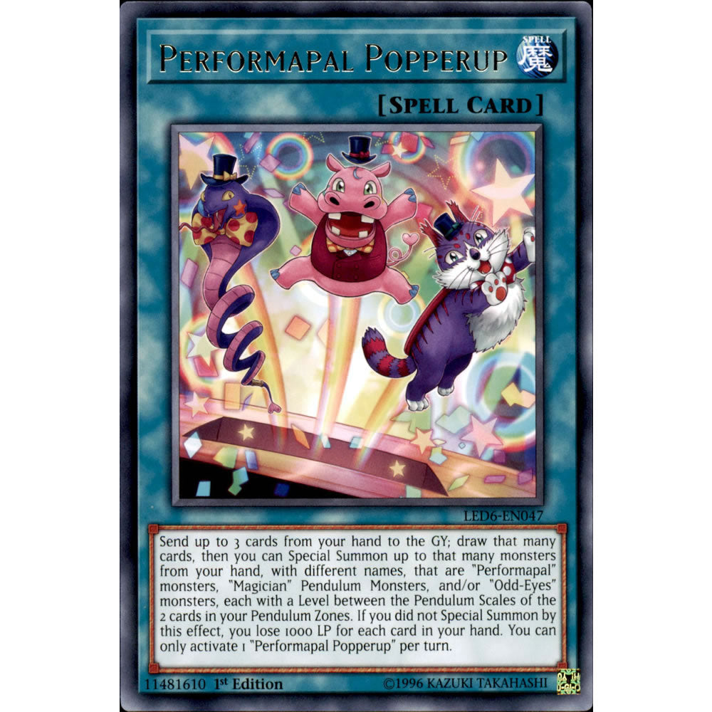 Performapal Popperup LED6-EN047 Yu-Gi-Oh! Card from the Legendary Duelists: Magical Hero Set