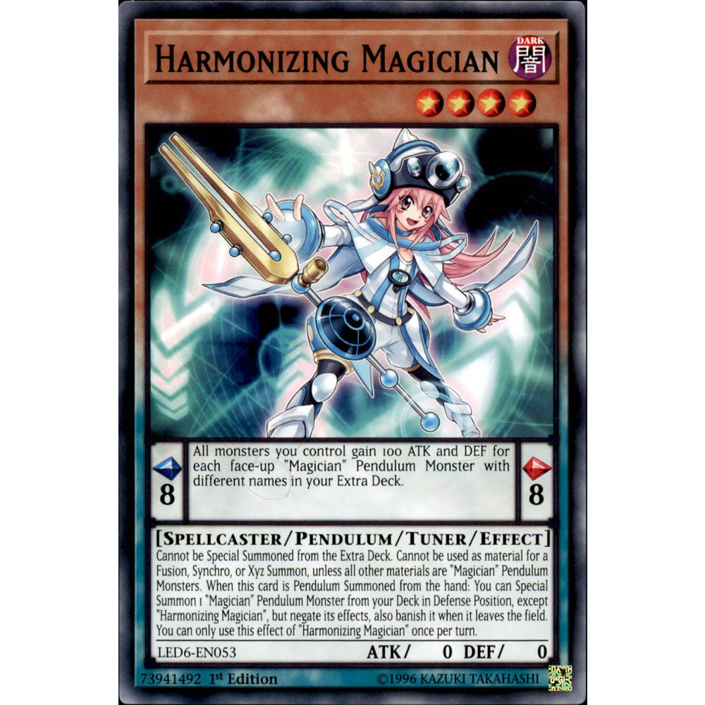 Harmonizing Magician LED6-EN053 Yu-Gi-Oh! Card from the Legendary Duelists: Magical Hero Set