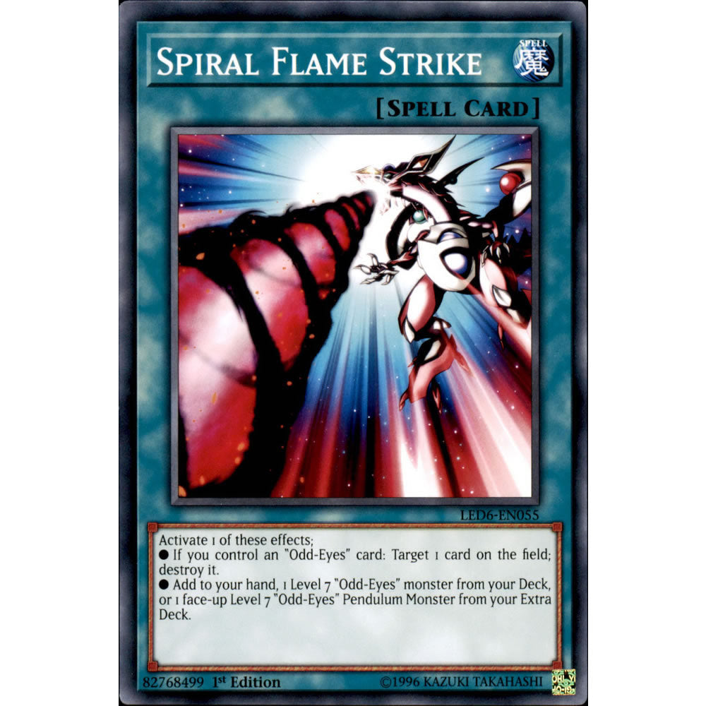 Spiral Flame Strike LED6-EN055 Yu-Gi-Oh! Card from the Legendary Duelists: Magical Hero Set