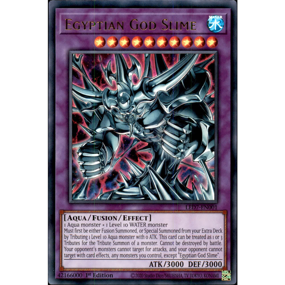 Egyptian God Slime LED7-EN001 Yu-Gi-Oh! Card from the Legendary Duelists: Rage of Ra Set