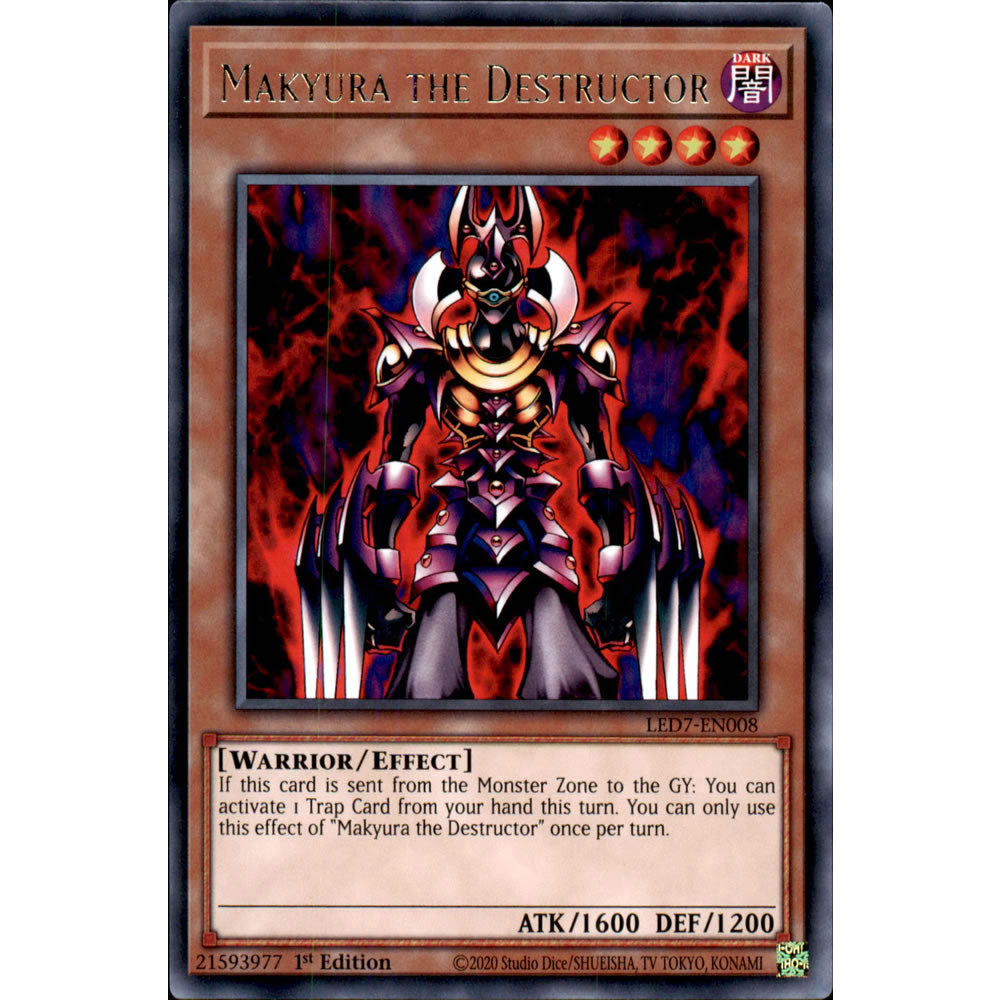 Makyura the Destructor LED7-EN008 Yu-Gi-Oh! Card from the Legendary Duelists: Rage of Ra Set