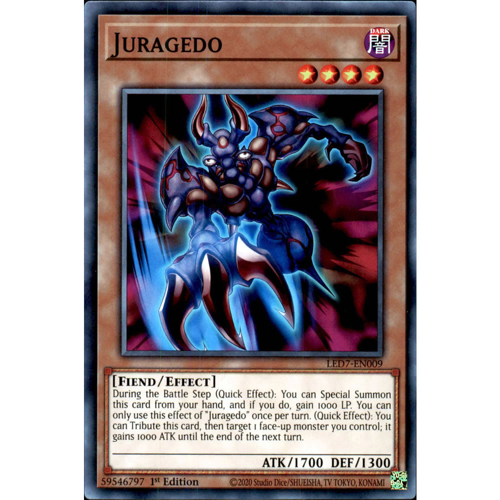 Juragedo LED7-EN009 Yu-Gi-Oh! Card from the Legendary Duelists: Rage of Ra Set