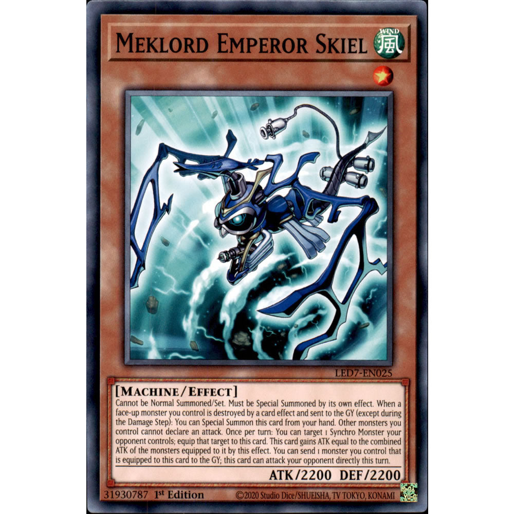 Meklord Emperor Skiel LED7-EN025 Yu-Gi-Oh! Card from the Legendary Duelists: Rage of Ra Set