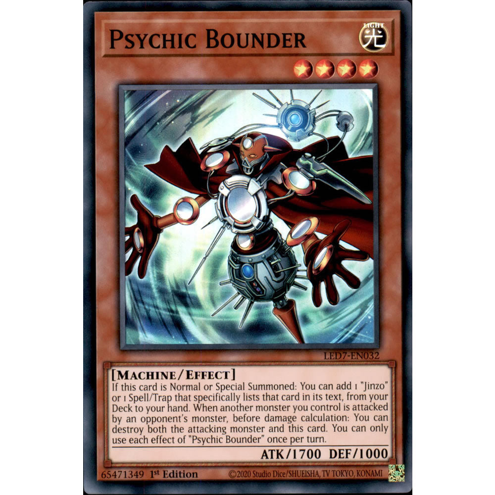 Psychic Bounder LED7-EN032 Yu-Gi-Oh! Card from the Legendary Duelists: Rage of Ra Set