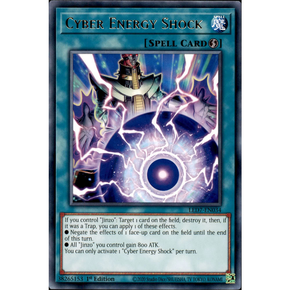 Cyber Energy Shock LED7-EN034 Yu-Gi-Oh! Card from the Legendary Duelists: Rage of Ra Set