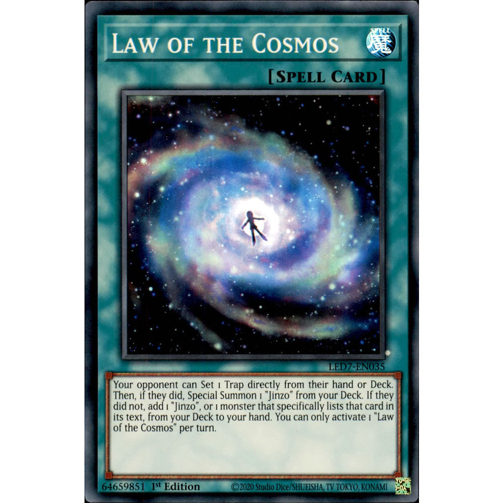 Law of the Cosmos LED7-EN035 Yu-Gi-Oh! Card from the Legendary Duelists: Rage of Ra Set