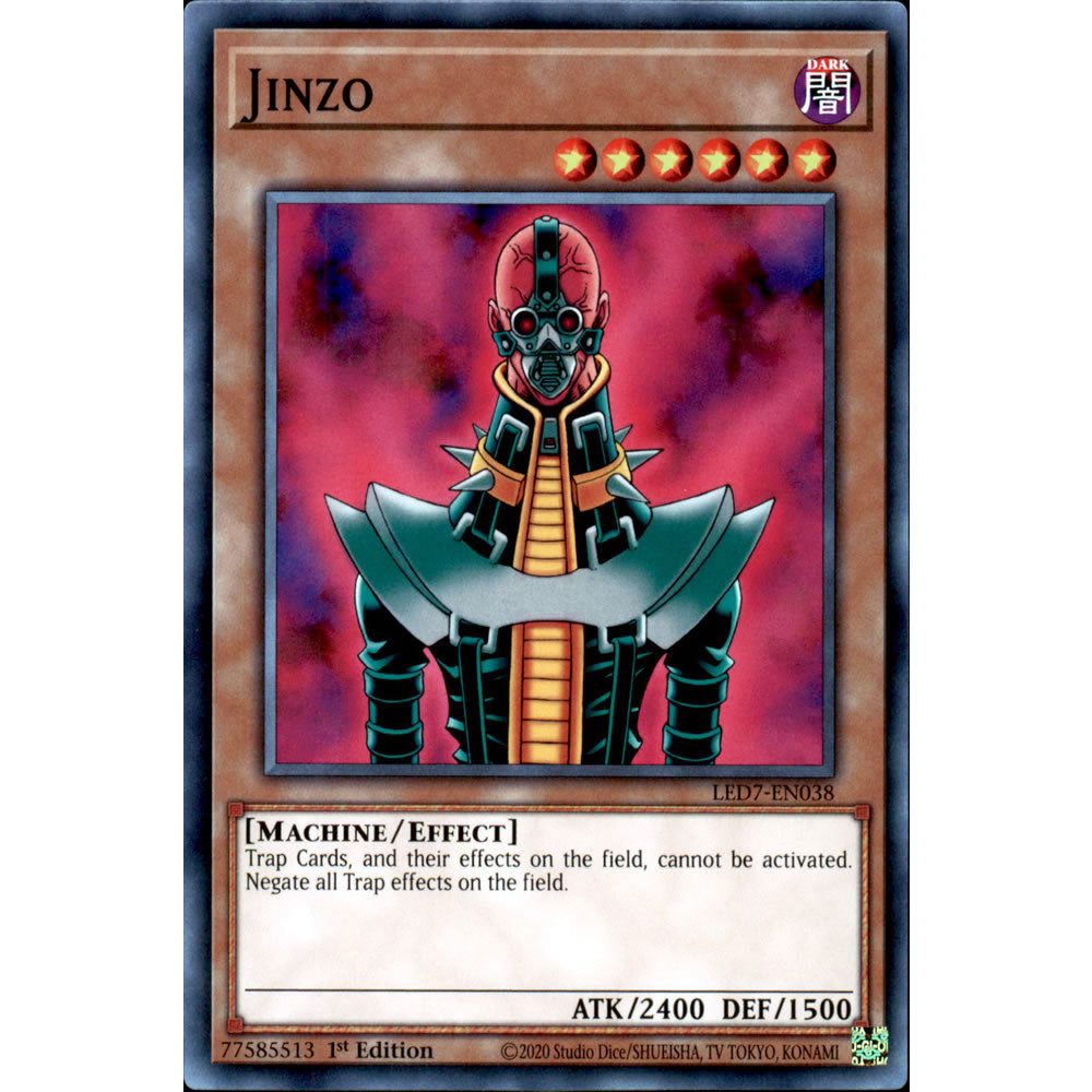Jinzo LED7-EN038 Yu-Gi-Oh! Card from the Legendary Duelists: Rage of Ra Set