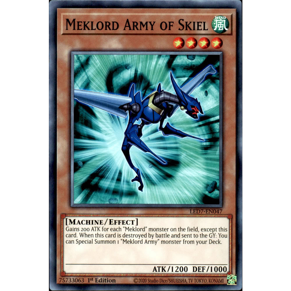 Meklord Army of Skiel LED7-EN047 Yu-Gi-Oh! Card from the Legendary Duelists: Rage of Ra Set