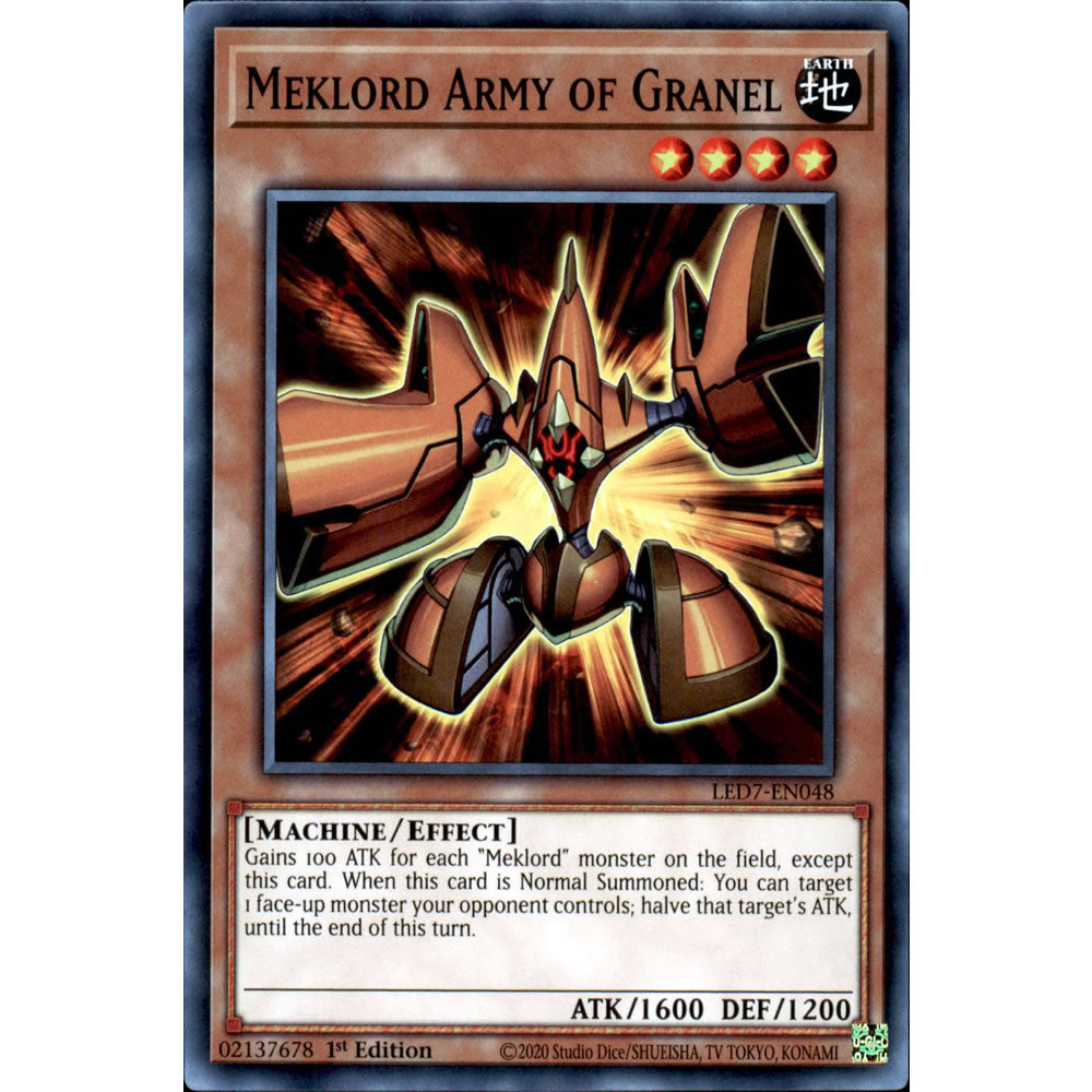 Meklord Army of Granel LED7-EN048 Yu-Gi-Oh! Card from the Legendary Duelists: Rage of Ra Set