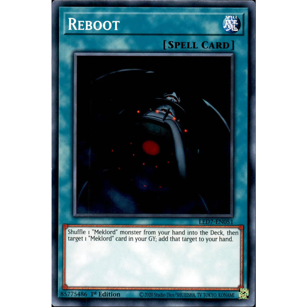 Reboot LED7-EN051 Yu-Gi-Oh! Card from the Legendary Duelists: Rage of Ra Set