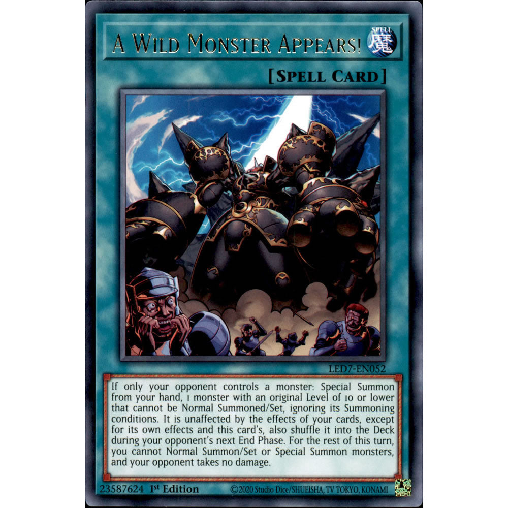 A Wild Monster Appears! LED7-EN052 Yu-Gi-Oh! Card from the Legendary Duelists: Rage of Ra Set