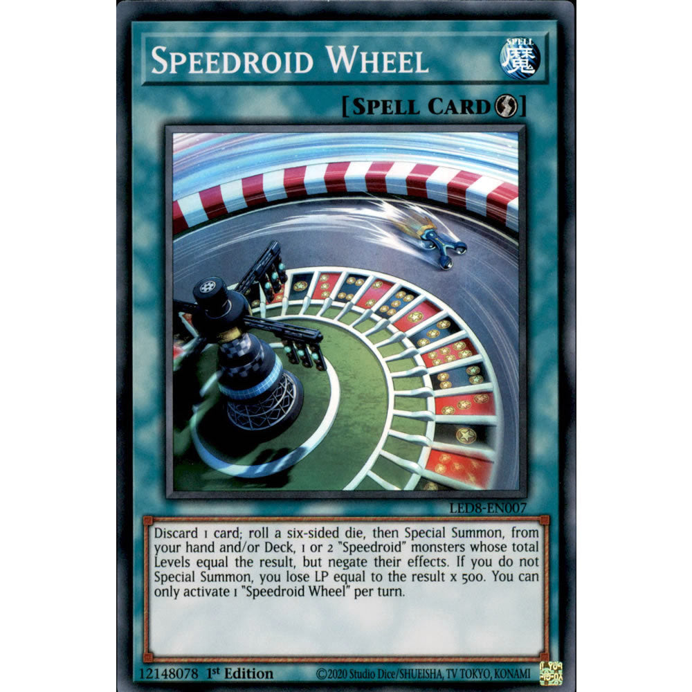 Speedroid Wheel LED8-EN007 Yu-Gi-Oh! Card from the Legendary Duelists: Synchro Storm Set
