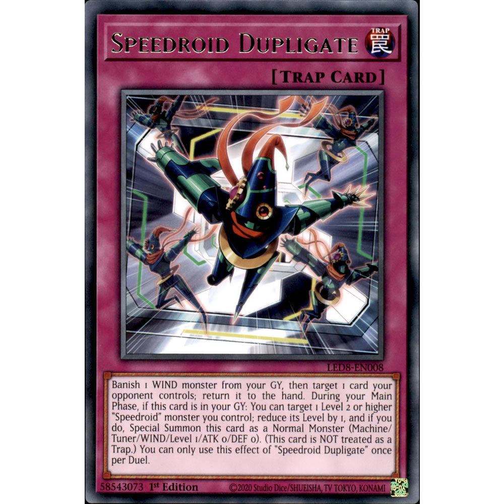 Speedroid Dupligate LED8-EN008 Yu-Gi-Oh! Card from the Legendary Duelists: Synchro Storm Set