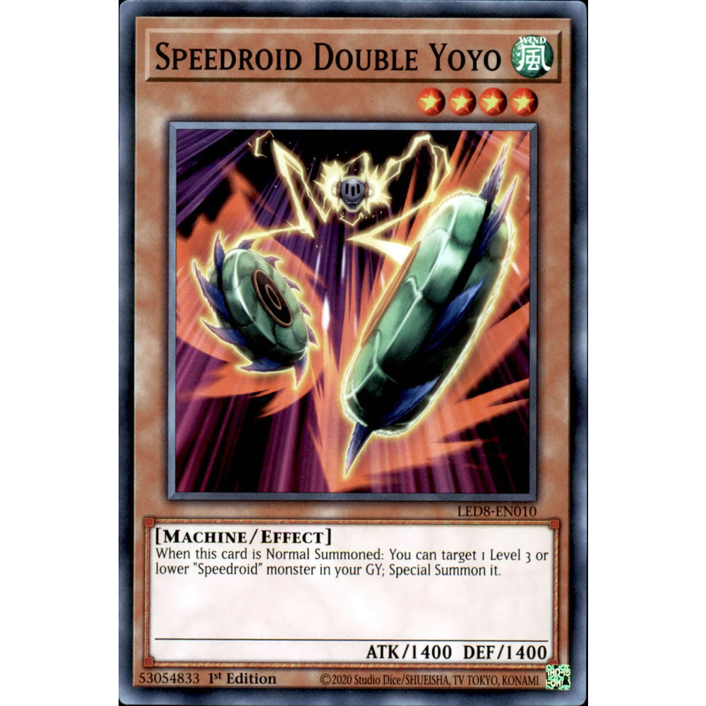 Speedroid Double Yoyo LED8-EN010 Yu-Gi-Oh! Card from the Legendary Duelists: Synchro Storm Set