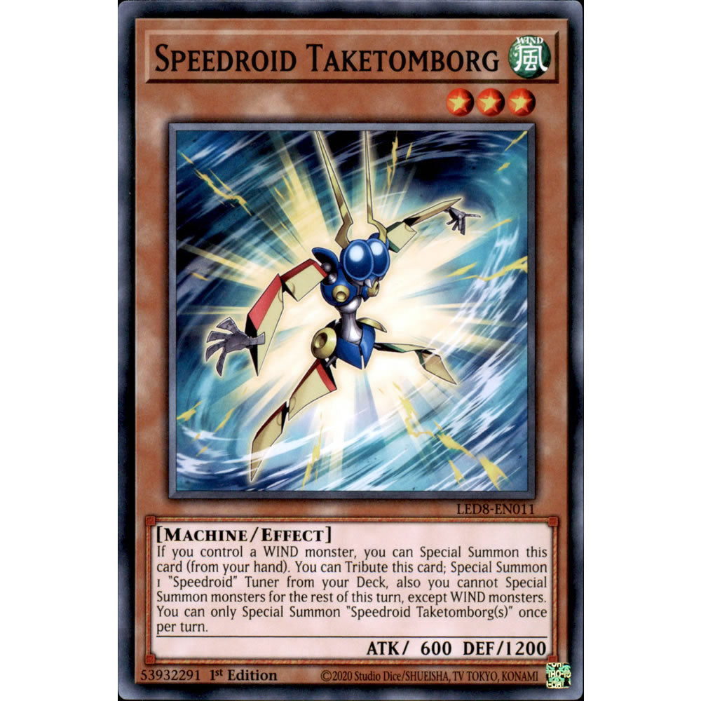 Speedroid Taketomborg LED8-EN011 Yu-Gi-Oh! Card from the Legendary Duelists: Synchro Storm Set