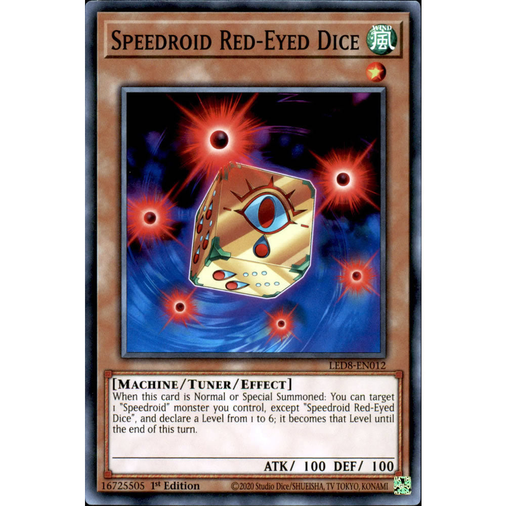 Speedroid Red-Eyed Dice LED8-EN012 Yu-Gi-Oh! Card from the Legendary Duelists: Synchro Storm Set