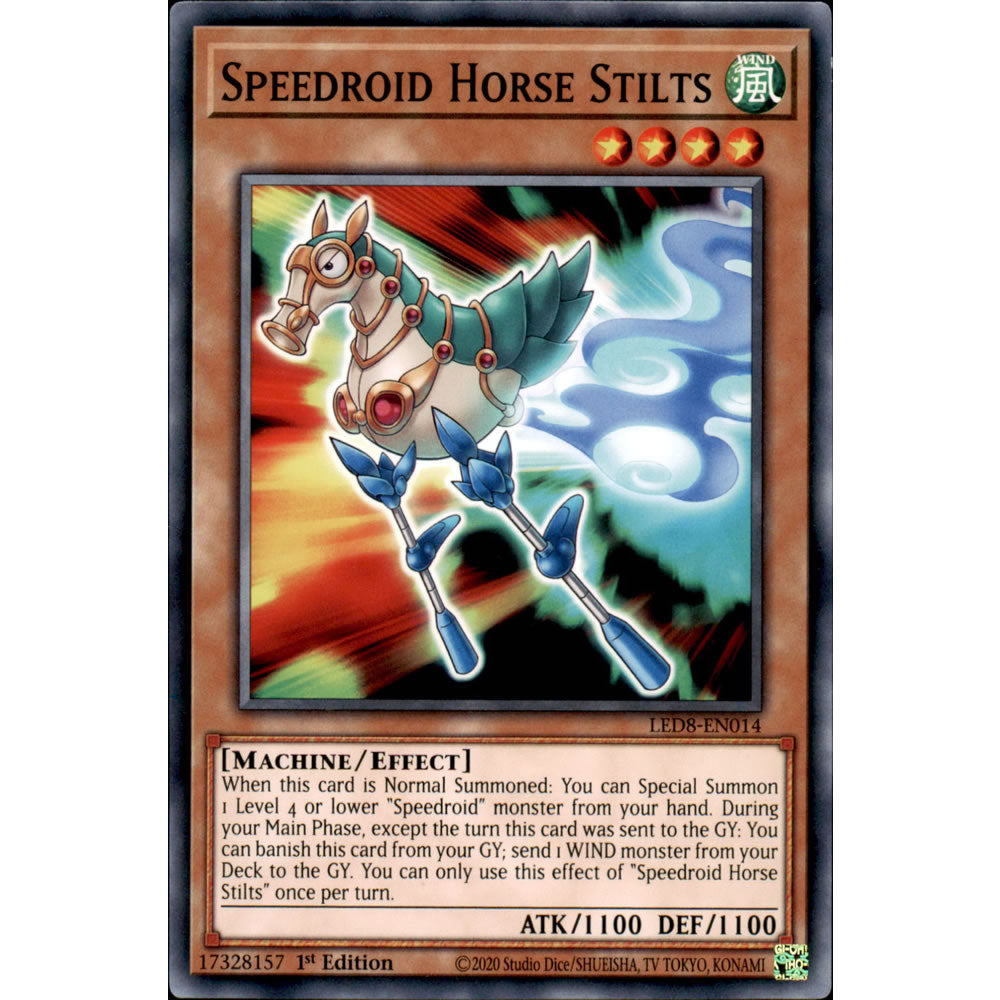 Speedroid Horse Stilts LED8-EN014 Yu-Gi-Oh! Card from the Legendary Duelists: Synchro Storm Set