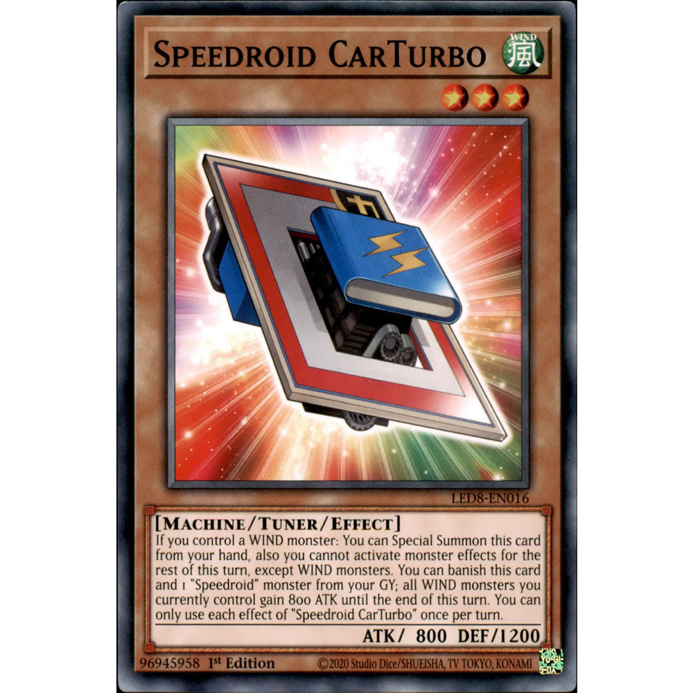 Speedroid CarTurbo LED8-EN016 Yu-Gi-Oh! Card from the Legendary Duelists: Synchro Storm Set