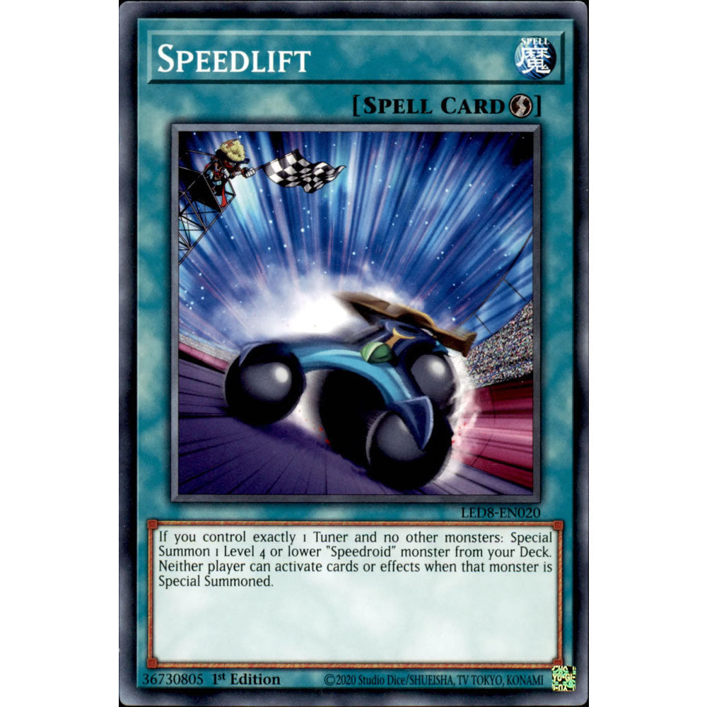 Speedlift LED8-EN020 Yu-Gi-Oh! Card from the Legendary Duelists: Synchro Storm Set