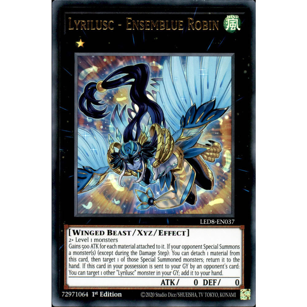 Lyrilusc - Ensemblue Robin LED8-EN037 Yu-Gi-Oh! Card from the Legendary Duelists: Synchro Storm Set