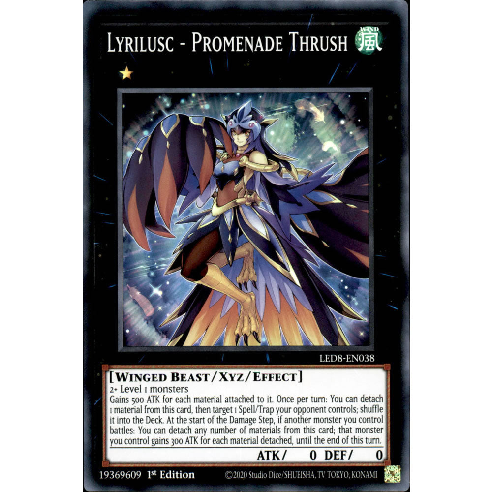 Lyrilusc - Promenade Thrush LED8-EN038 Yu-Gi-Oh! Card from the Legendary Duelists: Synchro Storm Set