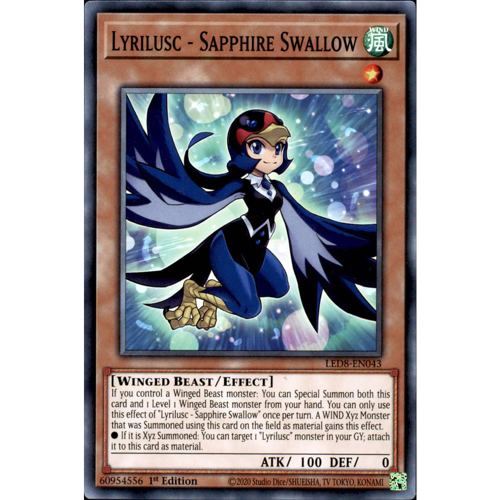 Lyrilusc - Sapphire Swallow LED8-EN043 Yu-Gi-Oh! Card from the Legendary Duelists: Synchro Storm Set