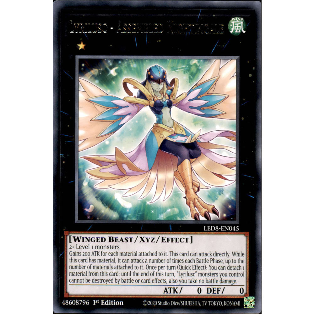 Lyrilusc - Assembled Nightingale LED8-EN045 Yu-Gi-Oh! Card from the Legendary Duelists: Synchro Storm Set