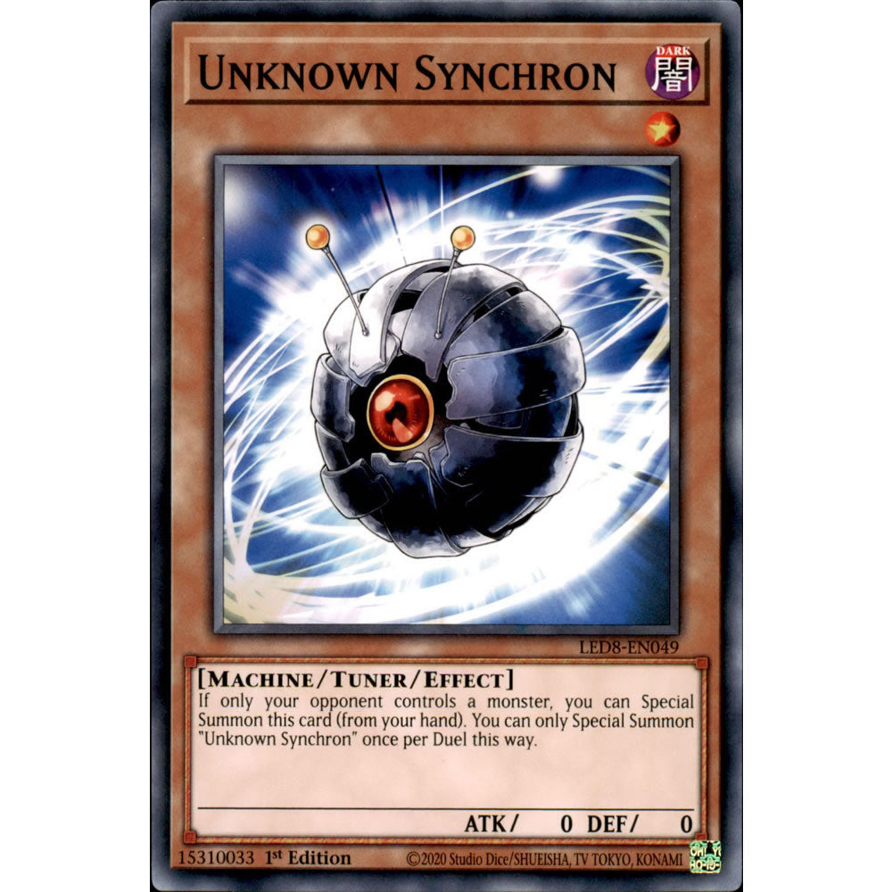 Unknown Synchron LED8-EN049 Yu-Gi-Oh! Card from the Legendary Duelists: Synchro Storm Set