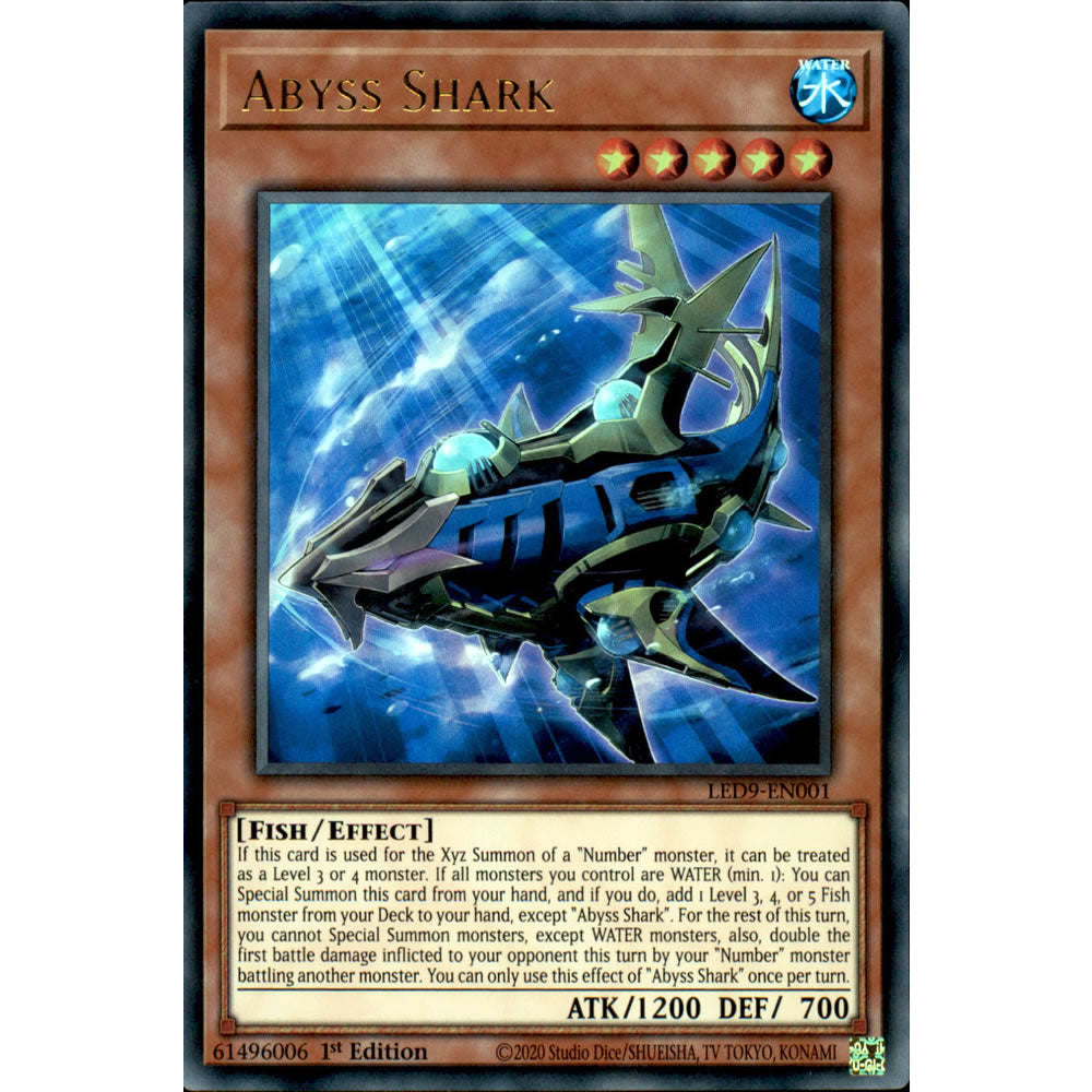 Abyss Shark LED9-EN001 Yu-Gi-Oh! Card from the Legendary Duelists: Duels From the Deep Set