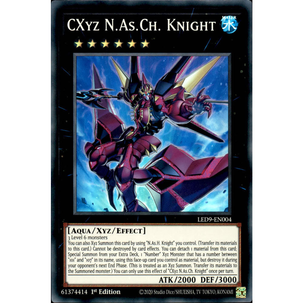 CXyz N.As.Ch. Knight LED9-EN004 Yu-Gi-Oh! Card from the Legendary Duelists: Duels From the Deep Set