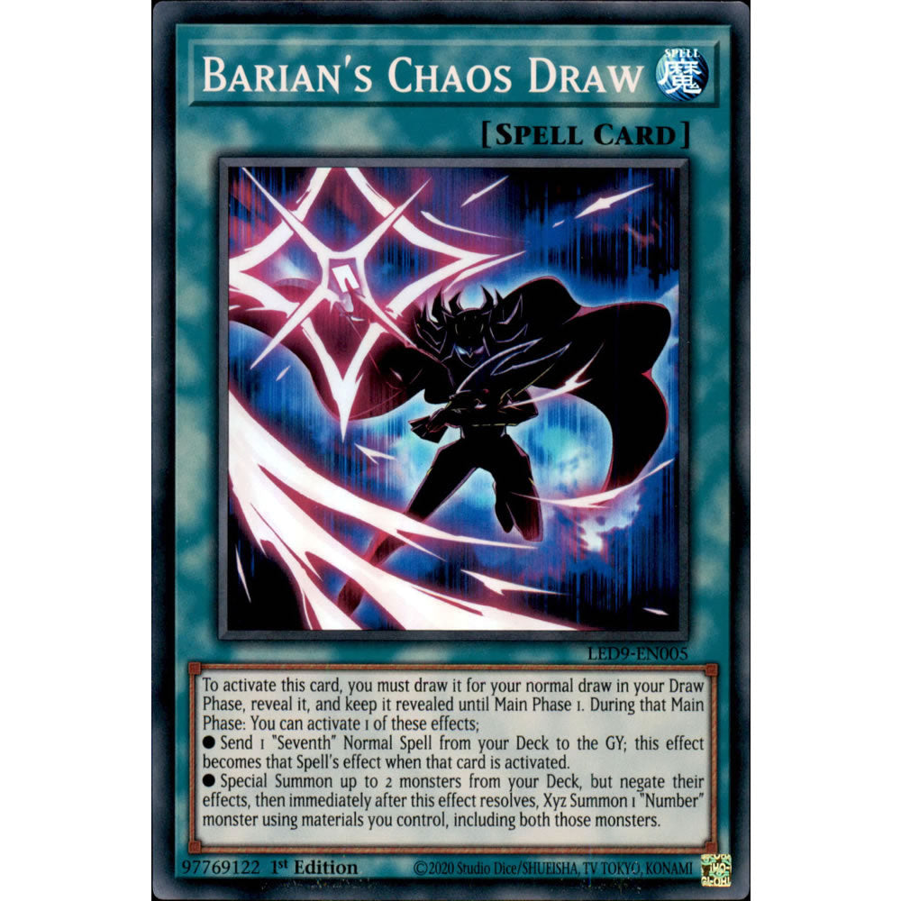 Barian's Chaos Draw LED9-EN005 Yu-Gi-Oh! Card from the Legendary Duelists: Duels From the Deep Set