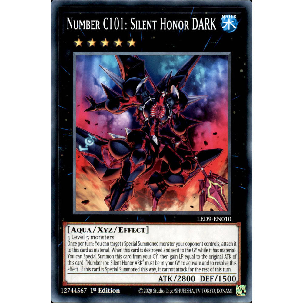 Number C101: Silent Honor DARK LED9-EN010 Yu-Gi-Oh! Card from the Legendary Duelists: Duels From the Deep Set