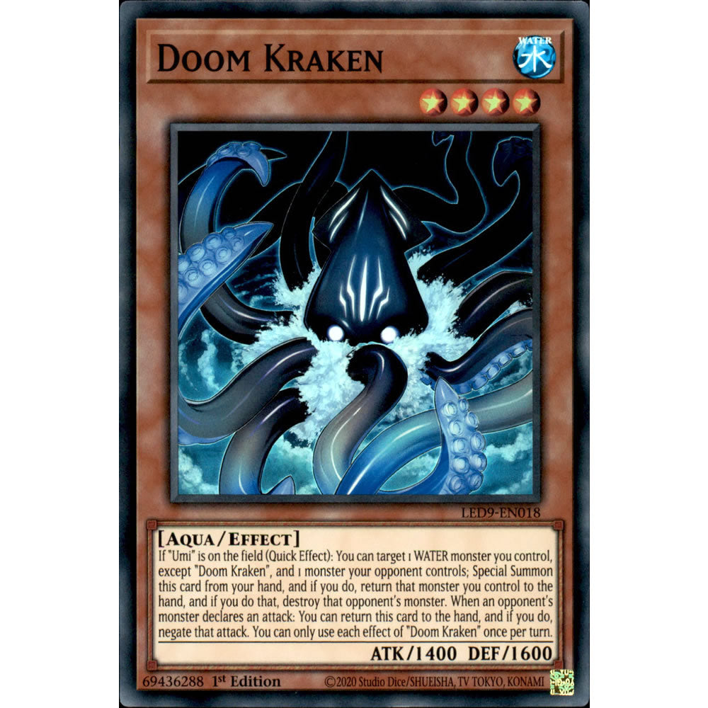 Doom Kraken LED9-EN018 Yu-Gi-Oh! Card from the Legendary Duelists: Duels From the Deep Set