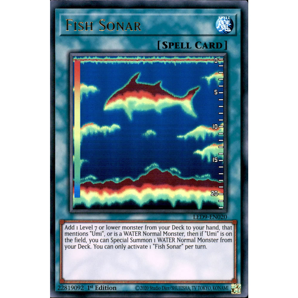 Fish Sonar LED9-EN020 Yu-Gi-Oh! Card from the Legendary Duelists: Duels From the Deep Set