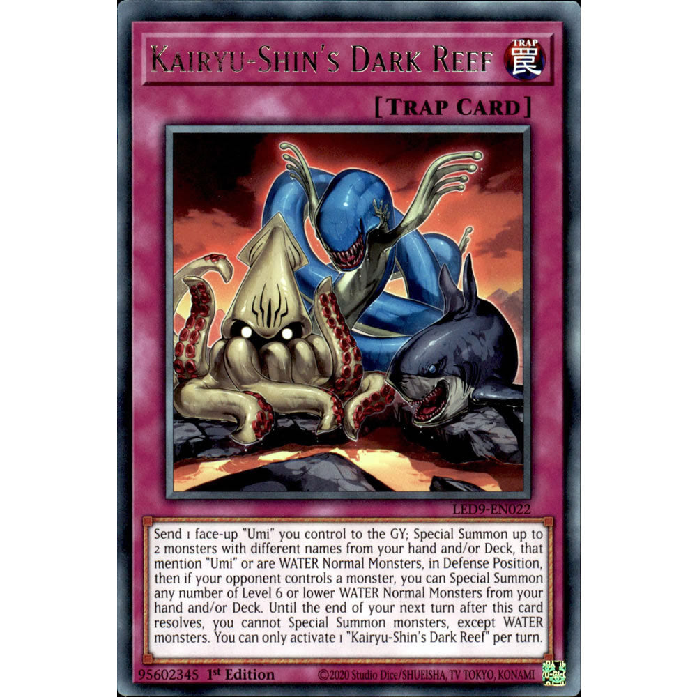 Kairyu-Shin's Dark Reef LED9-EN022 Yu-Gi-Oh! Card from the Legendary Duelists: Duels From the Deep Set