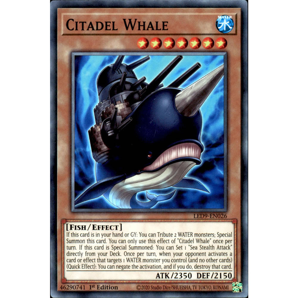 Citadel Whale LED9-EN026 Yu-Gi-Oh! Card from the Legendary Duelists: Duels From the Deep Set