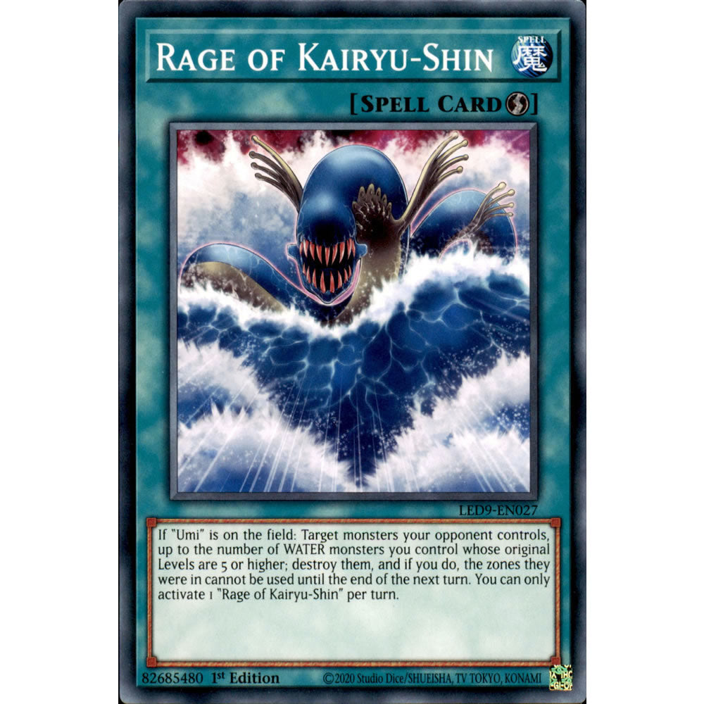 Rage of Kairyu-Shin LED9-EN027 Yu-Gi-Oh! Card from the Legendary Duelists: Duels From the Deep Set