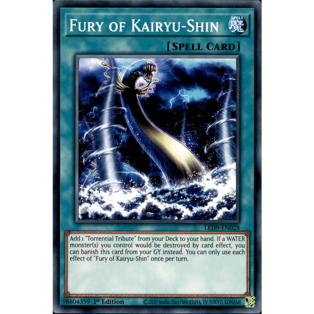 Fury of Kairyu-Shin LED9-EN028 Yu-Gi-Oh! Card from the Legendary Duelists: Duels From the Deep Set