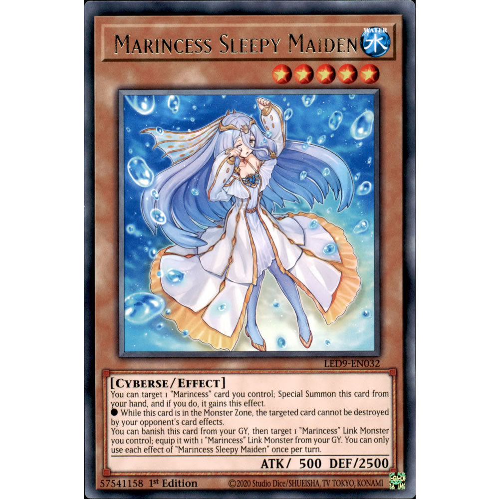 Marincess Sleepy Maiden LED9-EN032 Yu-Gi-Oh! Card from the Legendary Duelists: Duels From the Deep Set