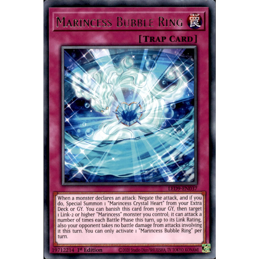 Marincess Bubble Ring LED9-EN037 Yu-Gi-Oh! Card from the Legendary Duelists: Duels From the Deep Set