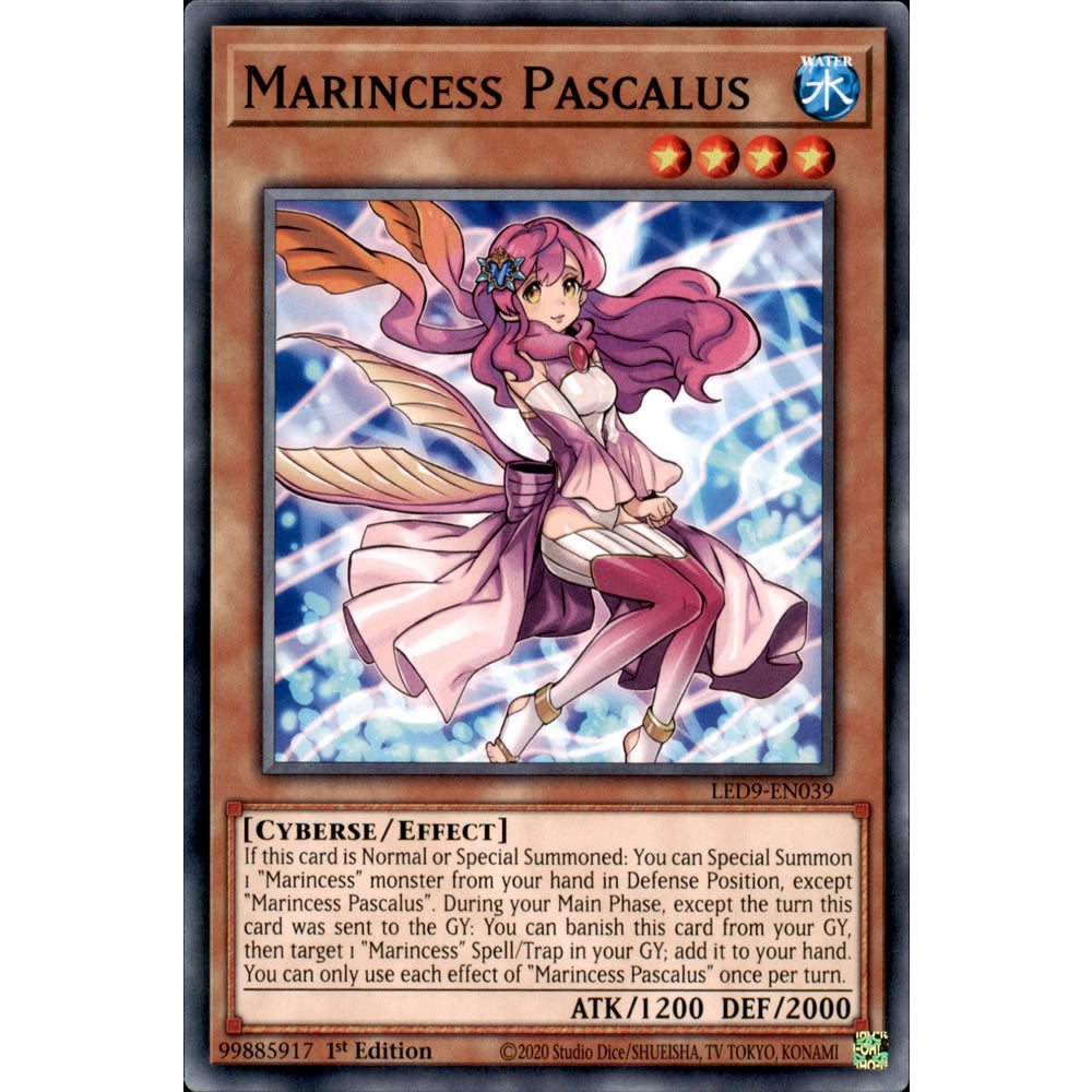 Marincess Pascalus LED9-EN039 Yu-Gi-Oh! Card from the Legendary Duelists: Duels From the Deep Set