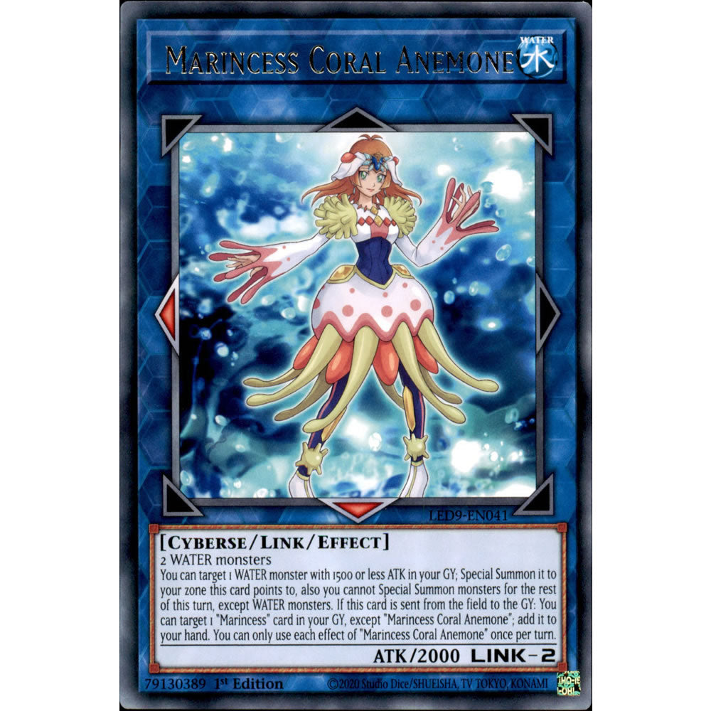 Marincess Coral Anemone LED9-EN041 Yu-Gi-Oh! Card from the Legendary Duelists: Duels From the Deep Set