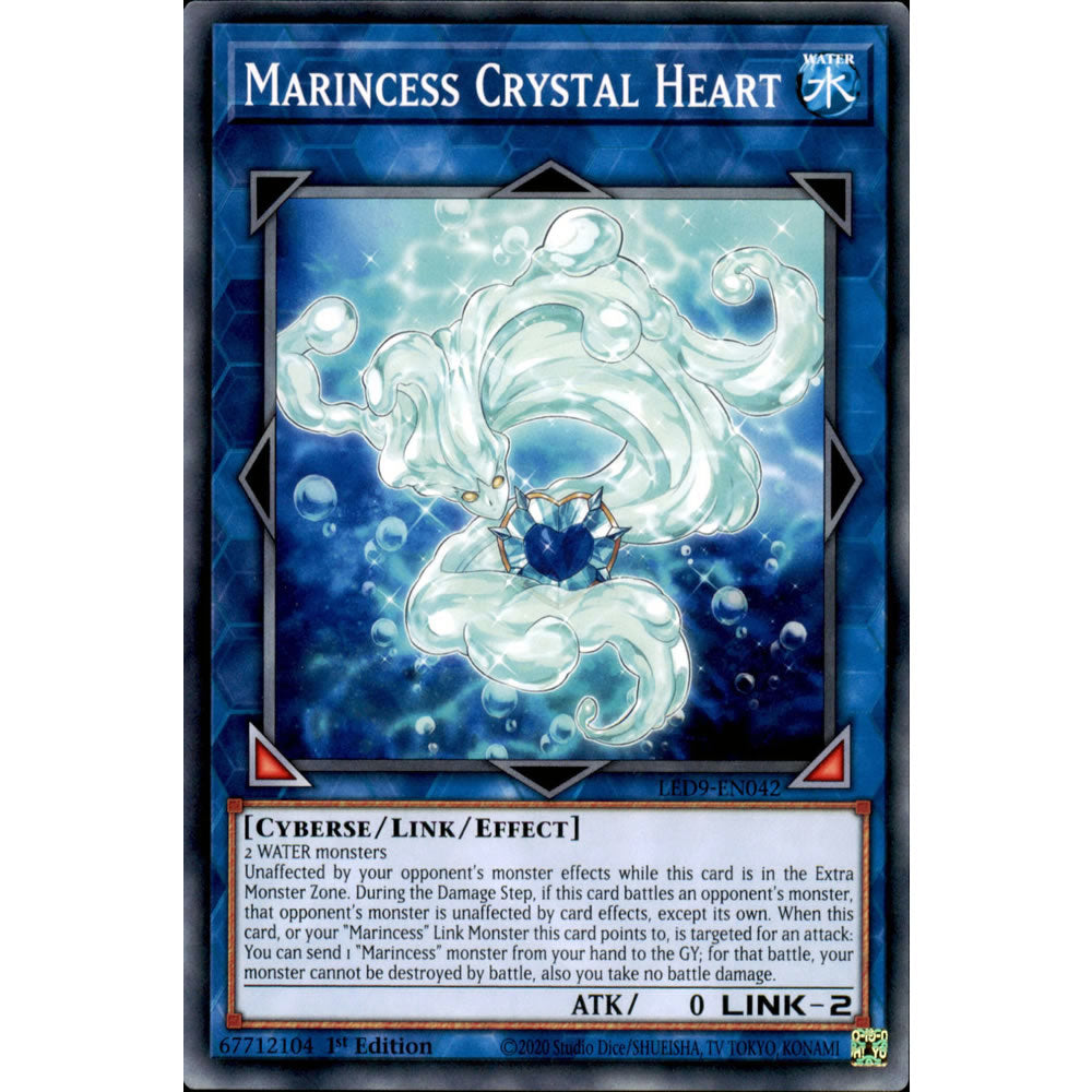 Marincess Crystal Heart LED9-EN042 Yu-Gi-Oh! Card from the Legendary Duelists: Duels From the Deep Set