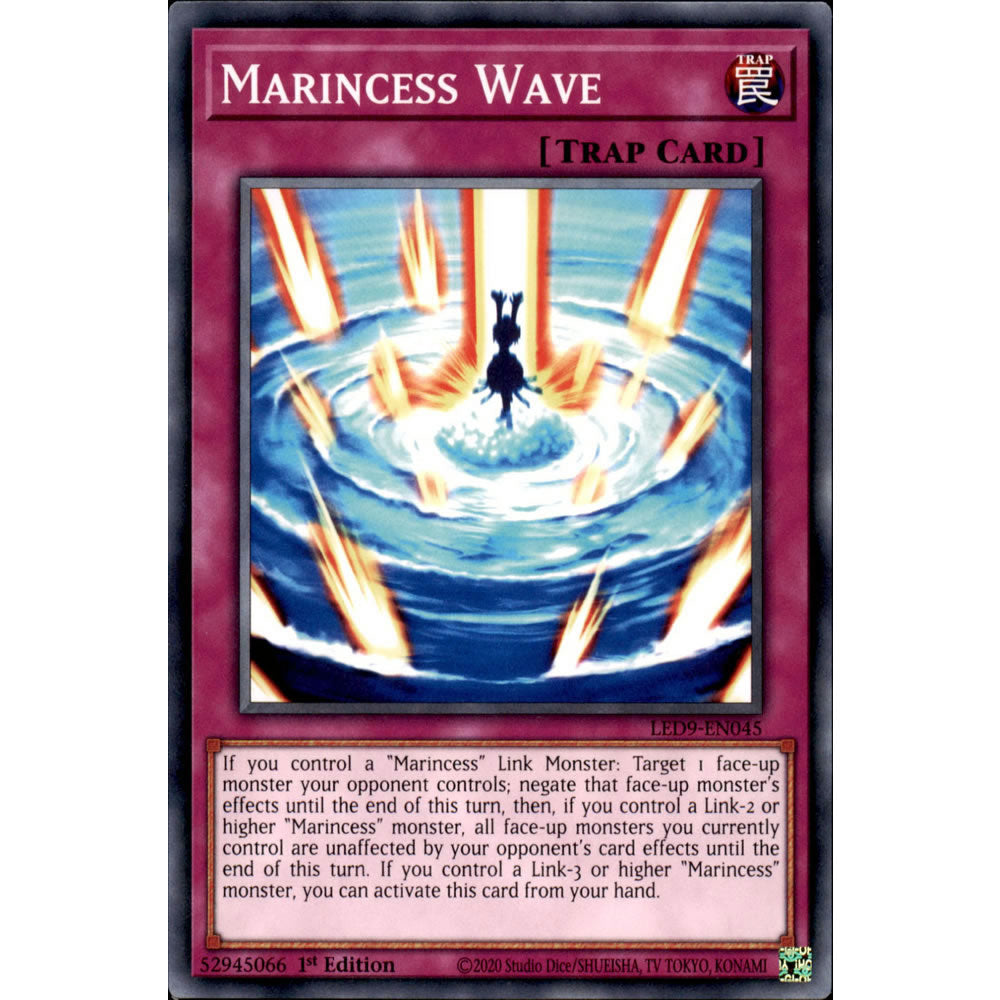 Marincess Wave LED9-EN045 Yu-Gi-Oh! Card from the Legendary Duelists: Duels From the Deep Set